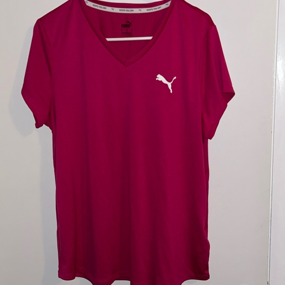 Puma Work Out Shirt Pink - Picture 1 of 4